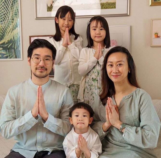 intip keharmonisan keluarga campuran indonesia korea kimbab family yang seru dan kompak