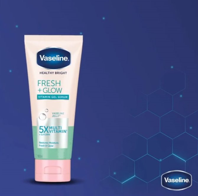 vaseline fresh glow vitamin gel serum