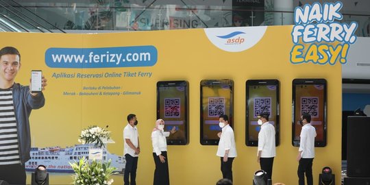 Tiga Menteri Resmikan Layanan Tiket Online Ferizy