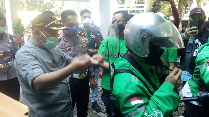 ojek online di depok