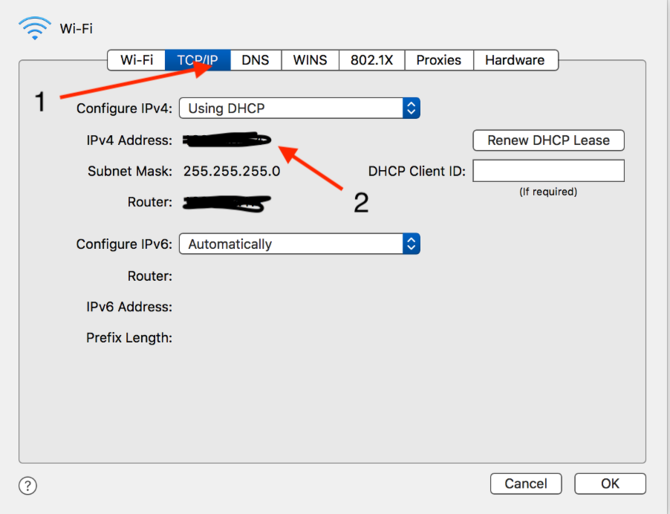 cara melihat ip address