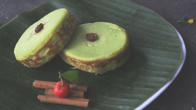 ilustrasi kue lumpur pandan