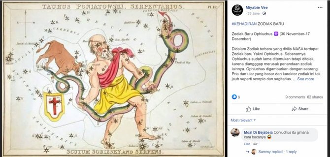 tidak benar nasa tambah zodiak baru bernama ophiuchus