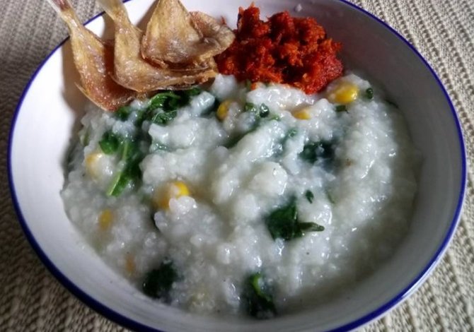 cara membuat bubur manado