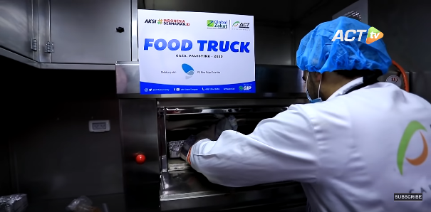 food truck bantuan dari indonesia untuk warga palestina