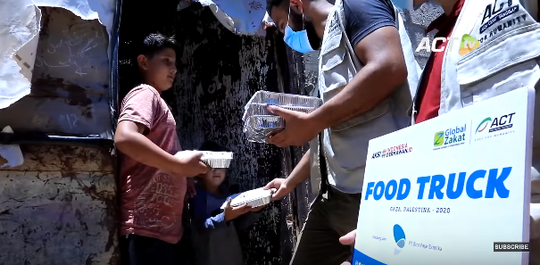 food truck bantuan dari indonesia untuk warga palestina