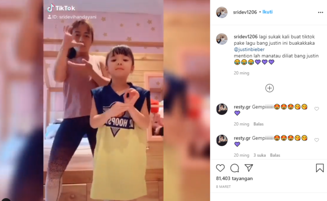 kedekatan sri devi dengan gempita