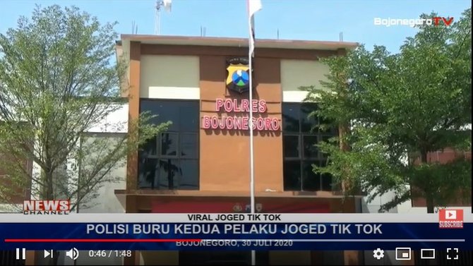 joget tik tok di tengah jalan bojonegoro