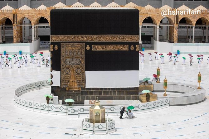begini situasi kabah dan masjidil haram jelang idul adha