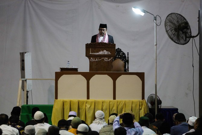 menag fachrul razi berkhotbah di masjid istiqlal
