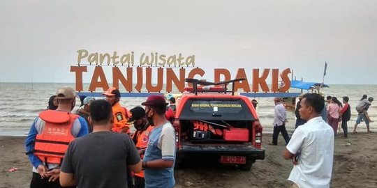 Bocah Asal Bekasi Dikabarkan Hilang saat Berenang di Pantai Tanjungpakis