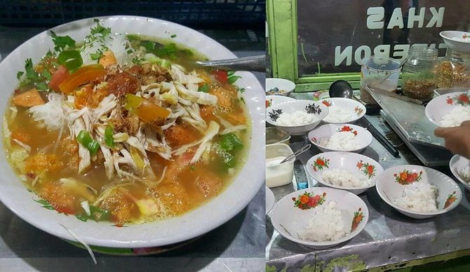 bubur sop ayam khas cirebon