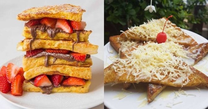 10 cara membuat roti bakar aneka topping