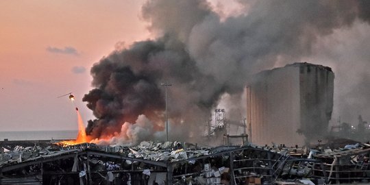 Terjadi Ledakan Besar di Beirut Lebanon