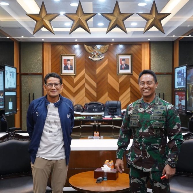 sandiaga uno dan andika perkasa