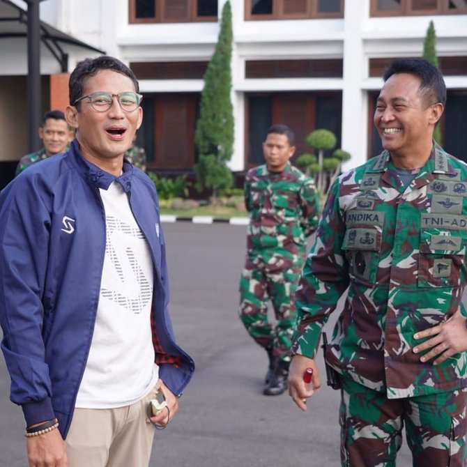 sandiaga uno dan andika perkasa