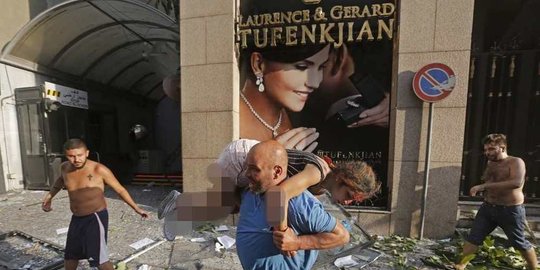 warga beirut gambarkan adegan saat terjadi ledakan: seperti kiamat