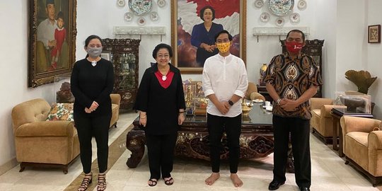 Gibran dan FX Hadi Rudyatmo Sambangi Rumah Megawati