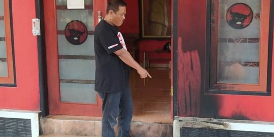 Kantor DPC PDI Perjuangan Cianjur Dilempar Bom Molotov