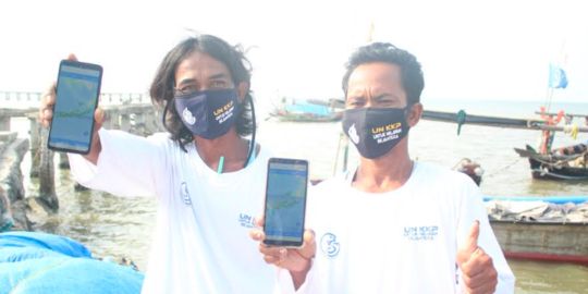 XL Kenalkan Aplikasi Digital Laut Nusantara ke Nelayan di Banten