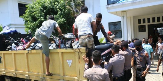 Polisi Amankan 19 Sepeda Motor Curian dari Asrama Mahasiswa Pegunungan Bintang