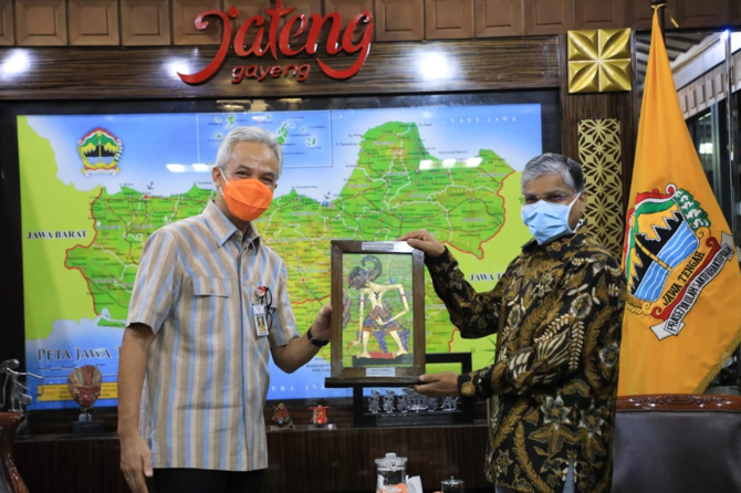 duta besar india untuk indonesia mr pradeep kumar rawat sbertemu gubernur jawa tengah ganjar pranowo