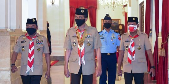 Dampingi Presiden Jokowi, Menpora Hadiri Upacara Hari Pramuka ke-59