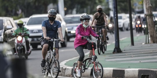 Satpol PP Tetap Jaga dan Awasi Kawasan Khusus Pesepeda di Jakarta