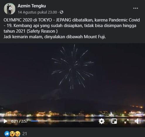 video kembang api di jepang