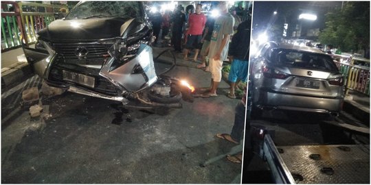 Mobil Lexus Tabrak Motor di Pasar Palmerah, Satu Orang Tewas