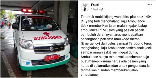 Kesaksian Sopir Ambulans Dihalangi Mobil Kijang Saat Bawa Pasien Kritis di Garut