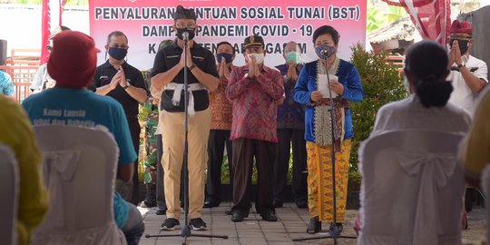 Mensos Saluran BST di Kecamatan Dawan Kabupaten Klungkung Bali