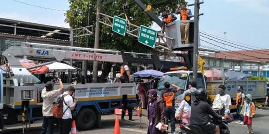 Tiang Penyangga Jembatan MA Salmun Bogor Retak, Lalu Lintas Dialihkan