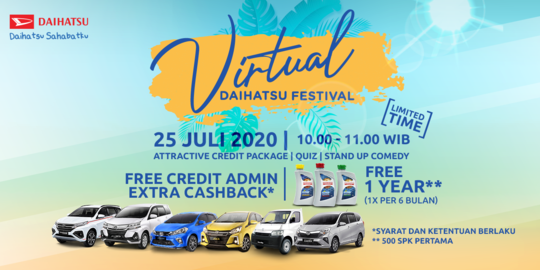 Pemesanan Mobil Secara Online Lewat Virtual Daihatsu Festival Meningkat