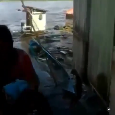 viral kapal tanker tabrak jamban wc