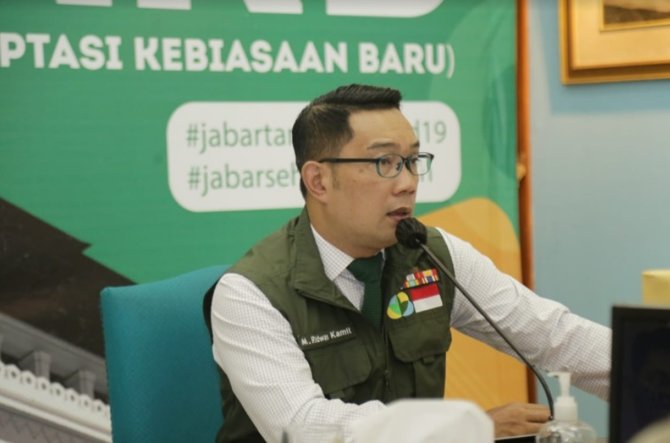 gubernur ridwan kamil saat launching gerakan kostratani di provinsi jawa barat