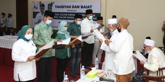 Tiga Calon Kepala Daerah dari PKB Jalani Baiat di Ponpes Lirboyo Kediri