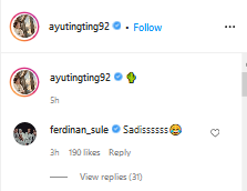 mantan pacar cita citata komentar foto ayu ting ting