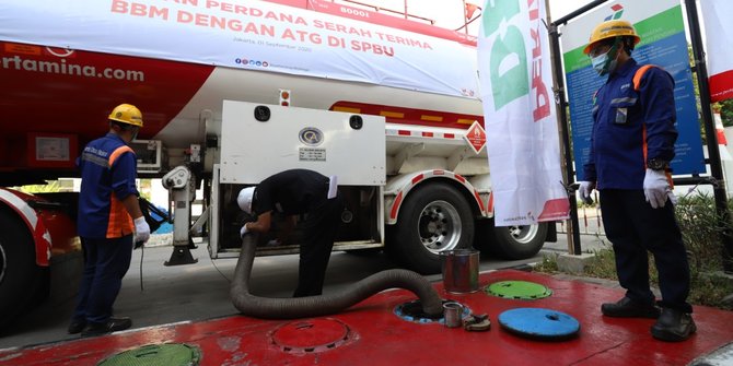 Digitalisasi SPBU, Pertamina Resmikan Penerimaan Perdana SPBU dengan ...