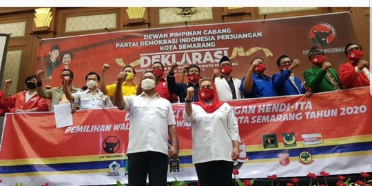 Didukung Seluruh Partai, Hendi-Ita Targetkan Raih 90% Suara di Pilkada Semarang