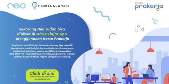 Aplikasi Belajar Bahasa Inggris, Neo, Bisa Diakses di Pintaria dan Maubelajarapa.com