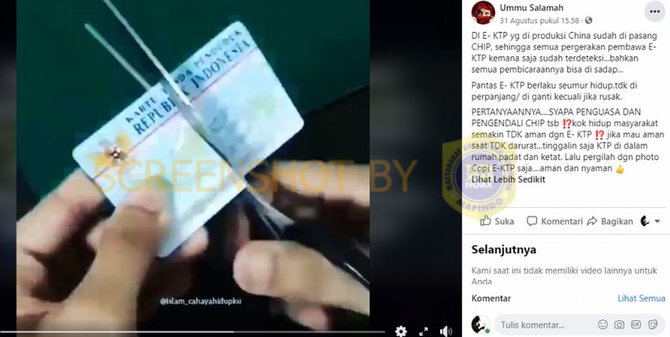 tidak benar e ktp sudah dipasang chip untuk menyadap pembicaraan