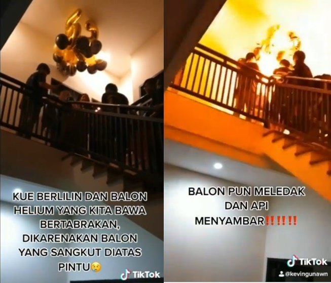 ledakan balon ulang tahun