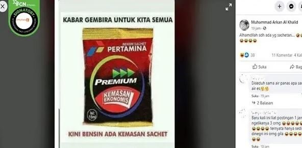 hoaks bbm premium bentuk sachet