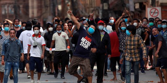 Aksi Protes Larangan Festival Keagamaan di Nepal Berujung Bentrok