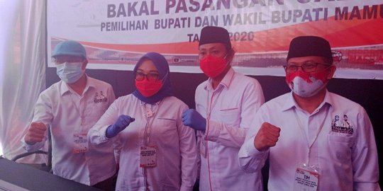 Didukung 10 Partai, Tina - Ado Daftar Bakal Calon Bupati dan Wabup Mamuju