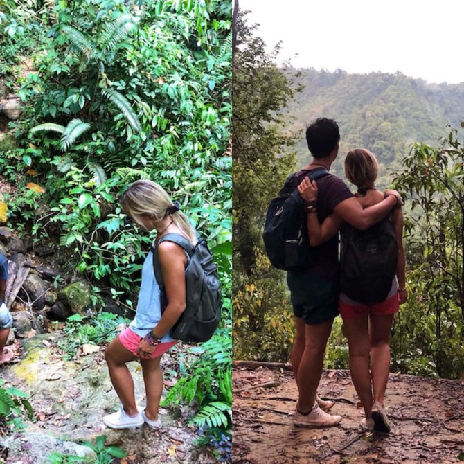 terjebak pandemi covid 19 ini potret keseruan pasangan bule inggris di bukit lawang