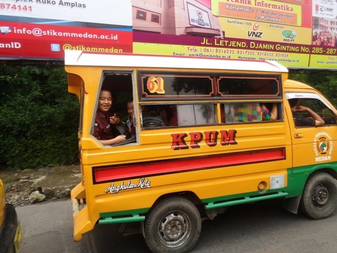 4 fakta unik sudako transportasi khas medan yang mirip angkot