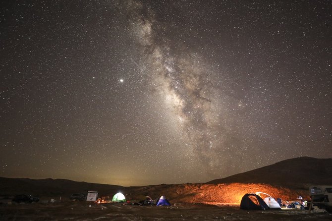 hujan meteor perseid di israel