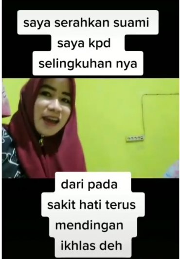 viral video istri serahkan suami ke pelakor